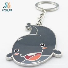 Customize Enamel Dolphin Logo Metal Keychain for Promotional Gift